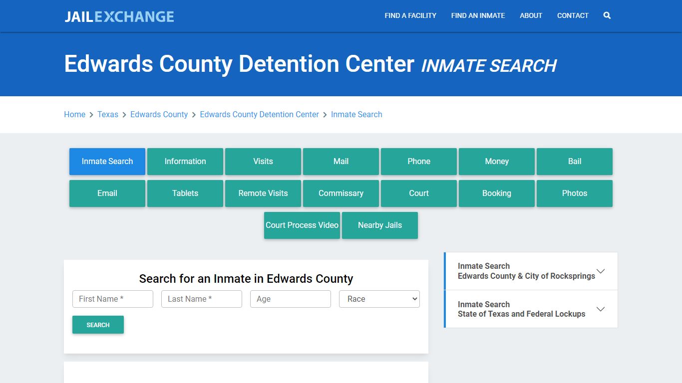 Edwards County Detention Center Inmate Search - Jail Exchange